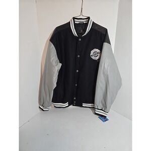CHRYSLER  2004 LETTERMAN BOMBER JACKET Medium M, PU/Wool